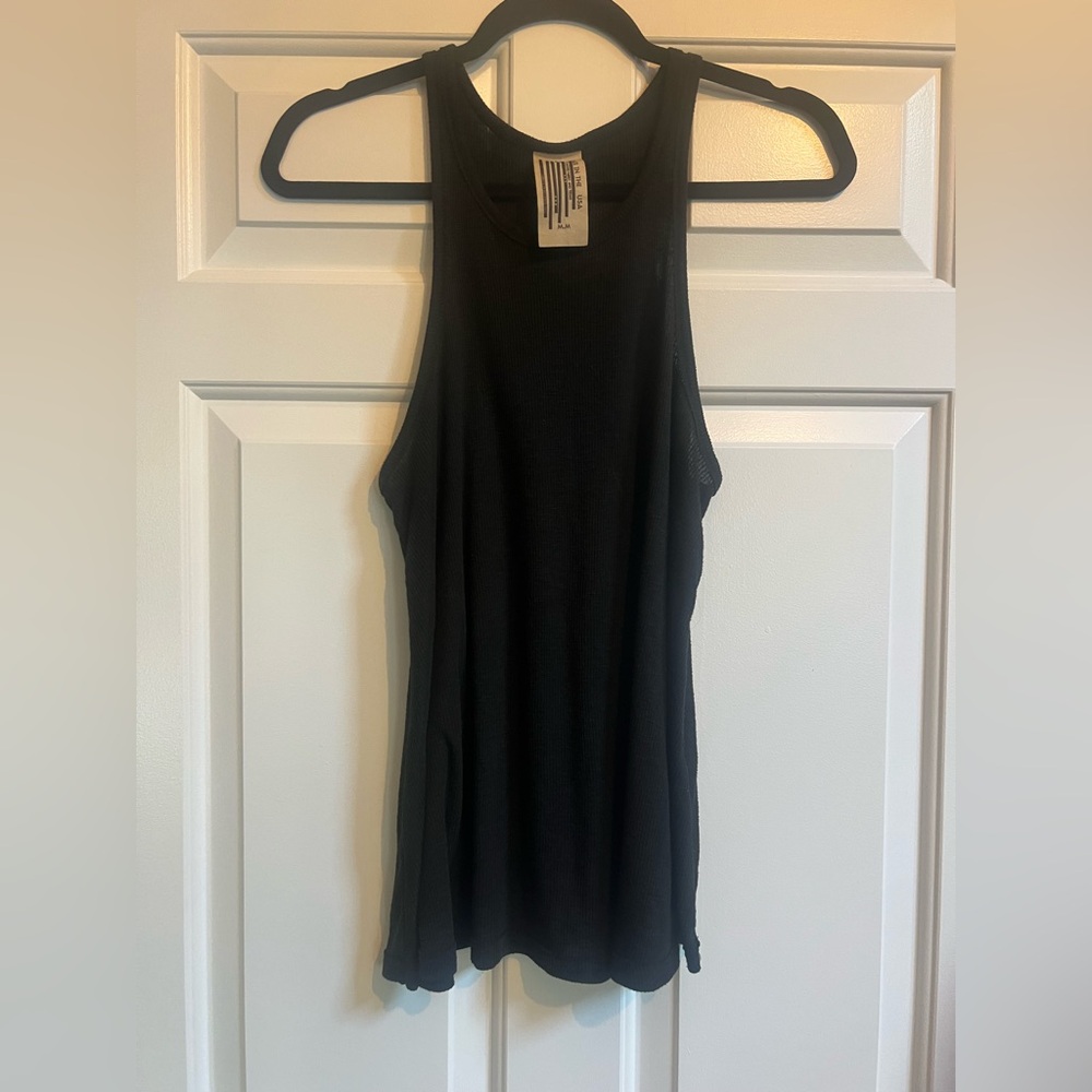 Free People Elegant Black Tank - M